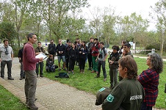 Alumnes d'Educació i Control Ambiental de l'Institut Montilivi participen en el cens de la daina