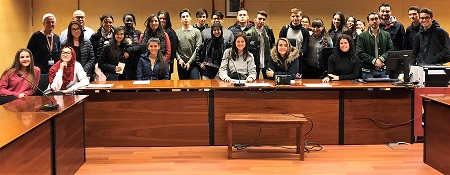 Els alumnes de 1r de GAD  Jurídic visiten els jutjats de Girona