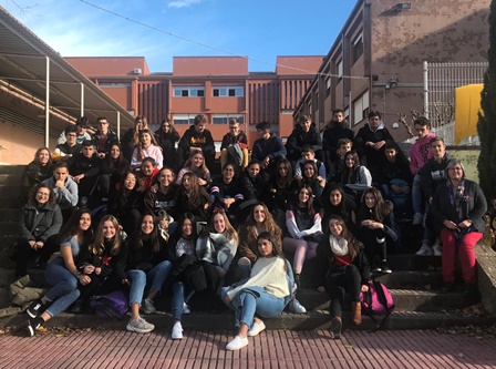Primera trobada d'alumnes de francès de 4t d'ESO de Montilivi i de l'institut La Vall de Llémena