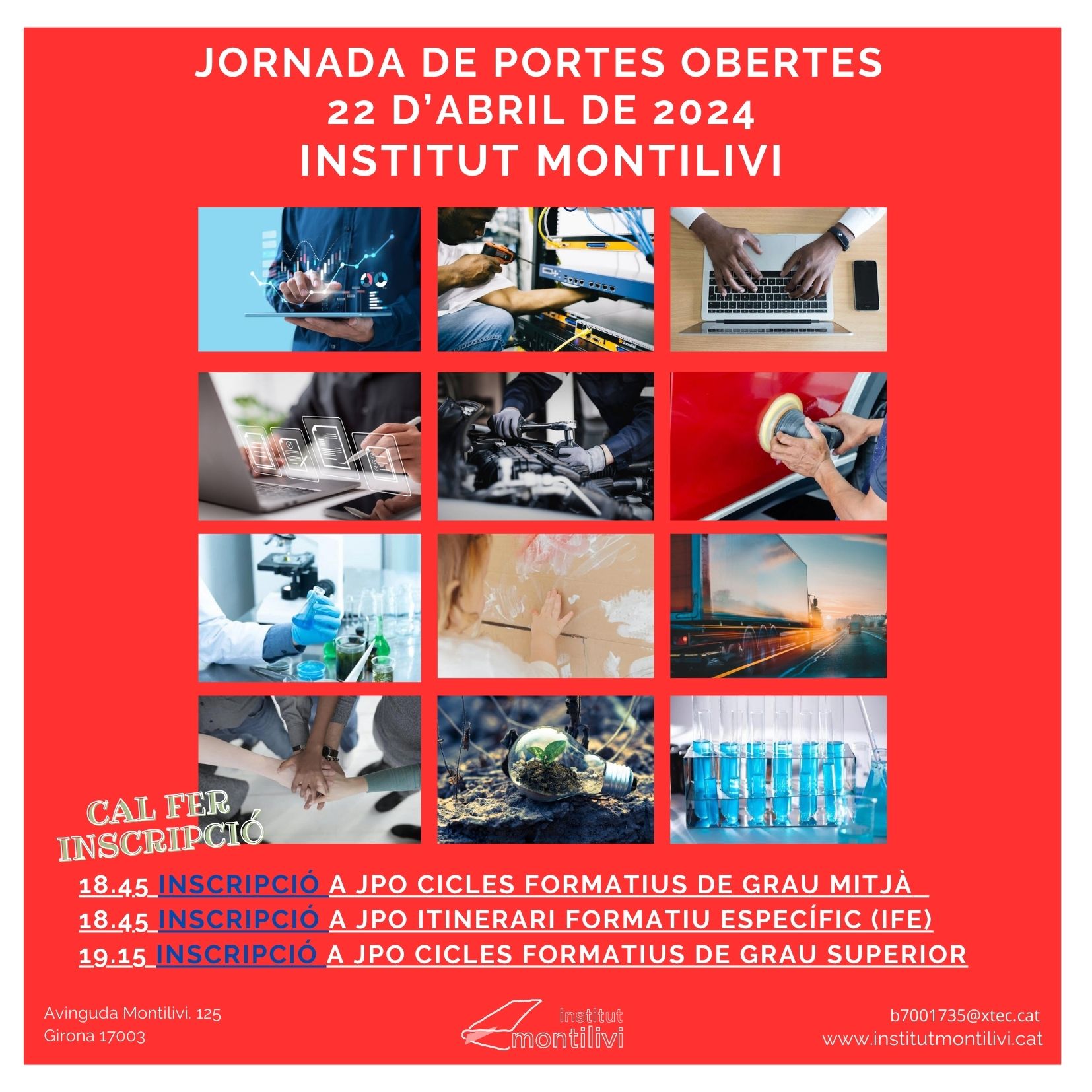 Jornada de portes obertes a CF 22 d'abril de 2024