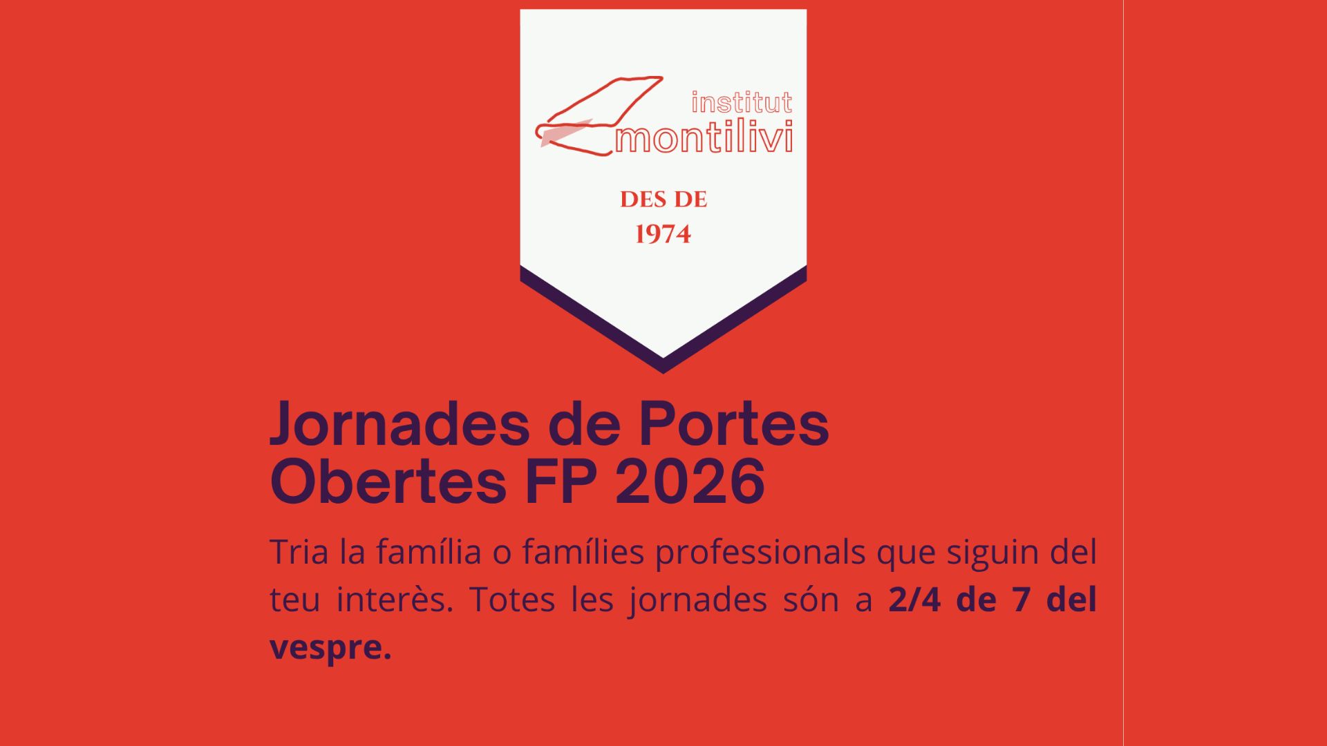 Jornades de portes obertes de Formació Professional a l'Institut Montilivi