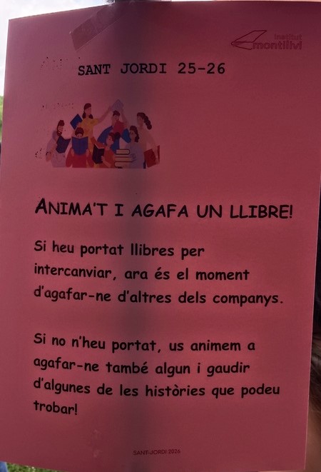 Intercanvi de llibres per St Jordi