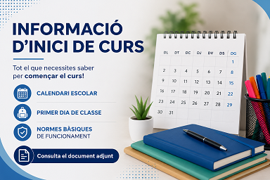 Calendari i informacions per al curs escolar 2026-2027 a Formació Professional i Itinerari Formatiu Específic (IFE)