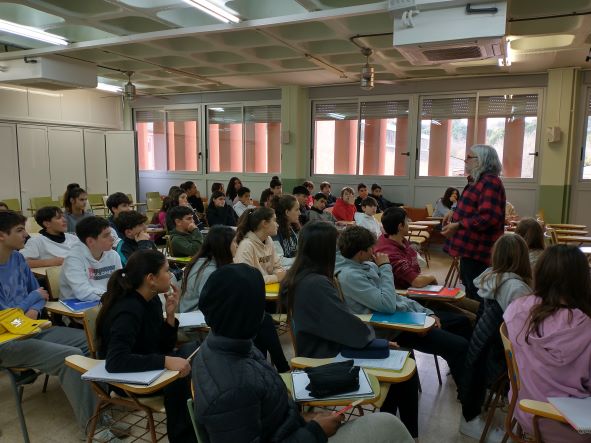 L'escriptor Jaume Copons visita l'institut